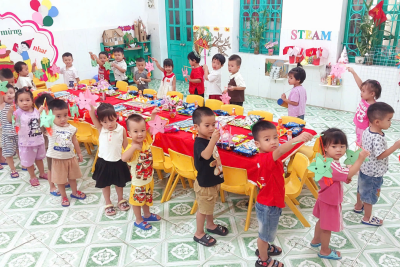 TRƯỜNG MẦM NON HỒNG THUẬN XÃ GIAO HOÀ TƯNG BỪNG TỔ CHỨC “VUI TẾT TRUNG THU” CHO CÁC BÉ.